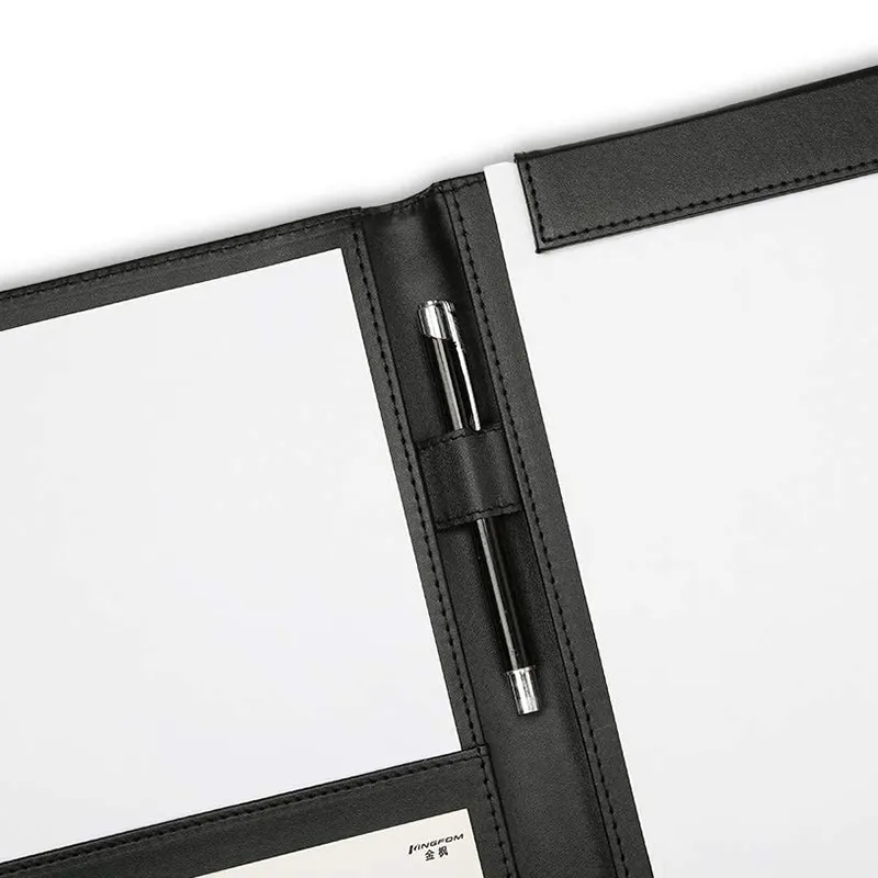 Real Leather Folio Bag A4 Document Tablet Underarm Clutch Portfolio Case Aero, Black Real Leather Folio Bag A4 Document Tablet Underarm Clutch Portfolio Case Aero, Black