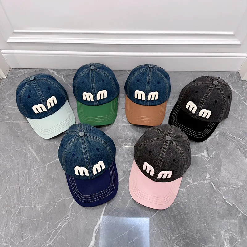 Designer hoeden voor mannen vrouw mlu honkbal pet zomer buiten zonnebrandcrème hoed contrast kleur casquette hoeden