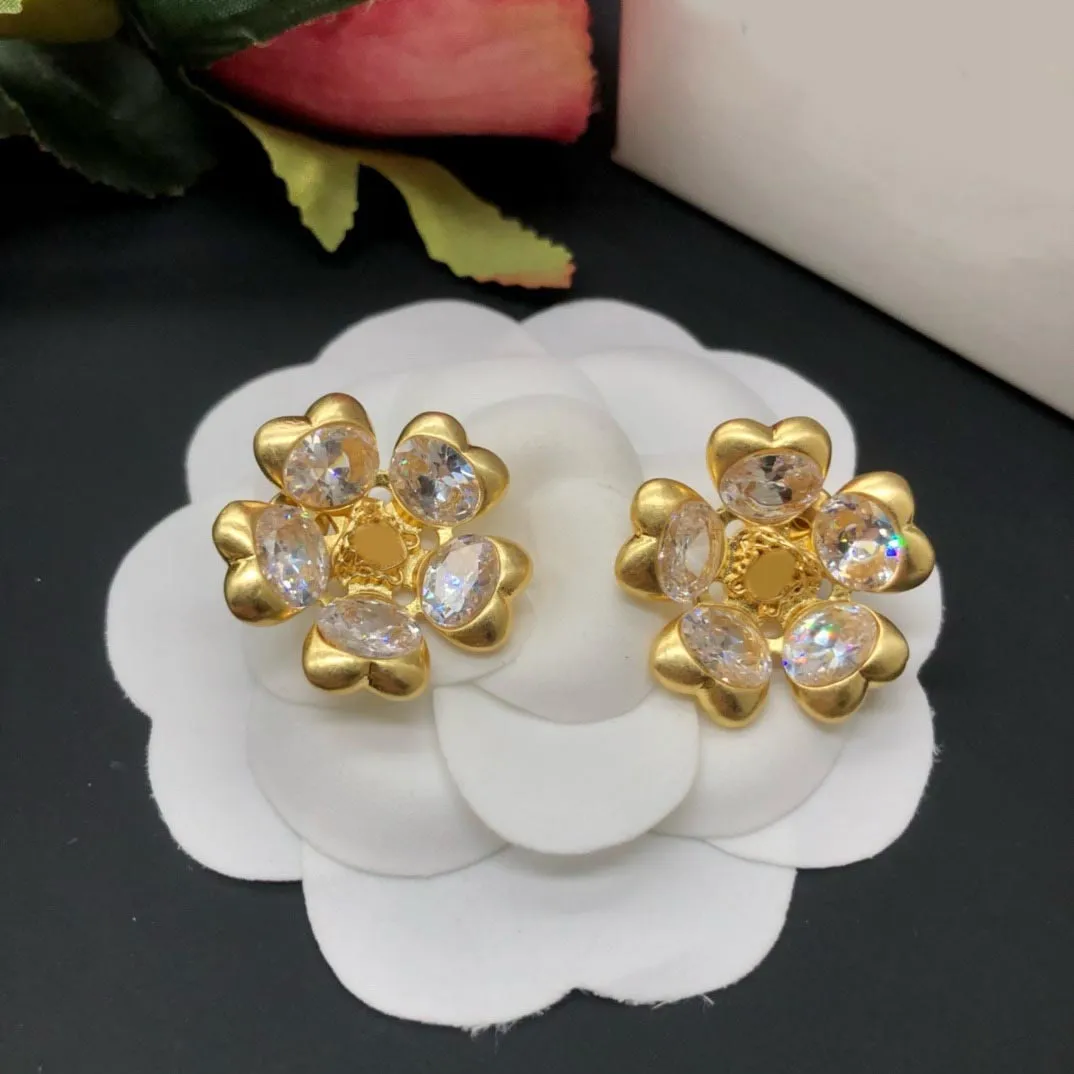 Luxury, Crystal, Gold Stud earrings, Designer earrings, Classic, carved portraits of mythological goddesses, fashion, personality, Designer Ladies jewelry, Party