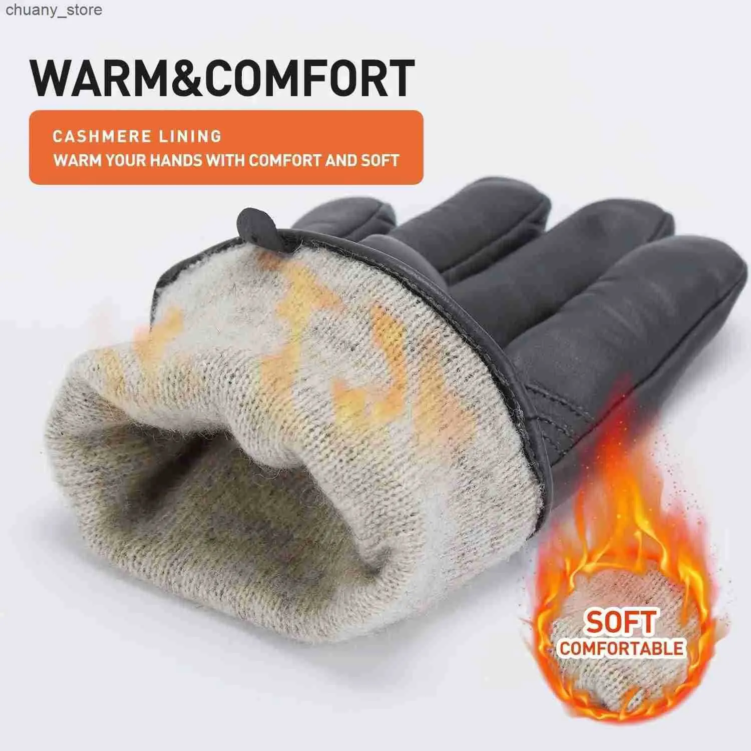 Guantes Sin Dedos Para Hombre – Invierno, Pantalla Táctil, Forro Polar, Para Trabajar O Deporte