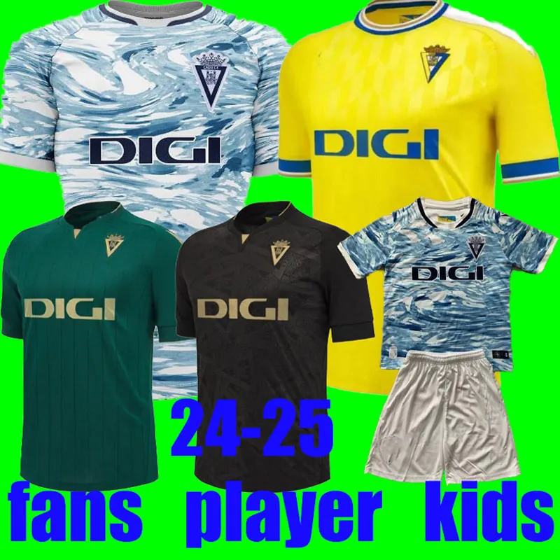 23-24 camisas de futebol Cadiz Cadiz CF 2023 2024 Lozano Alex Bodiger Juan Cala Camiseta Ascenso A Liga Santander de Carnaval Men Shirts de futebol