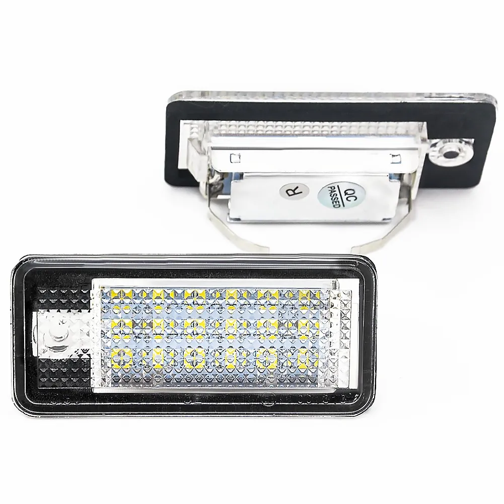 Ultra-Bright 18 LED 6000K Xenon White License Plate Light for Audi A3 S3 A4  S4 B6 B7 A6 S6 A8 Q7
