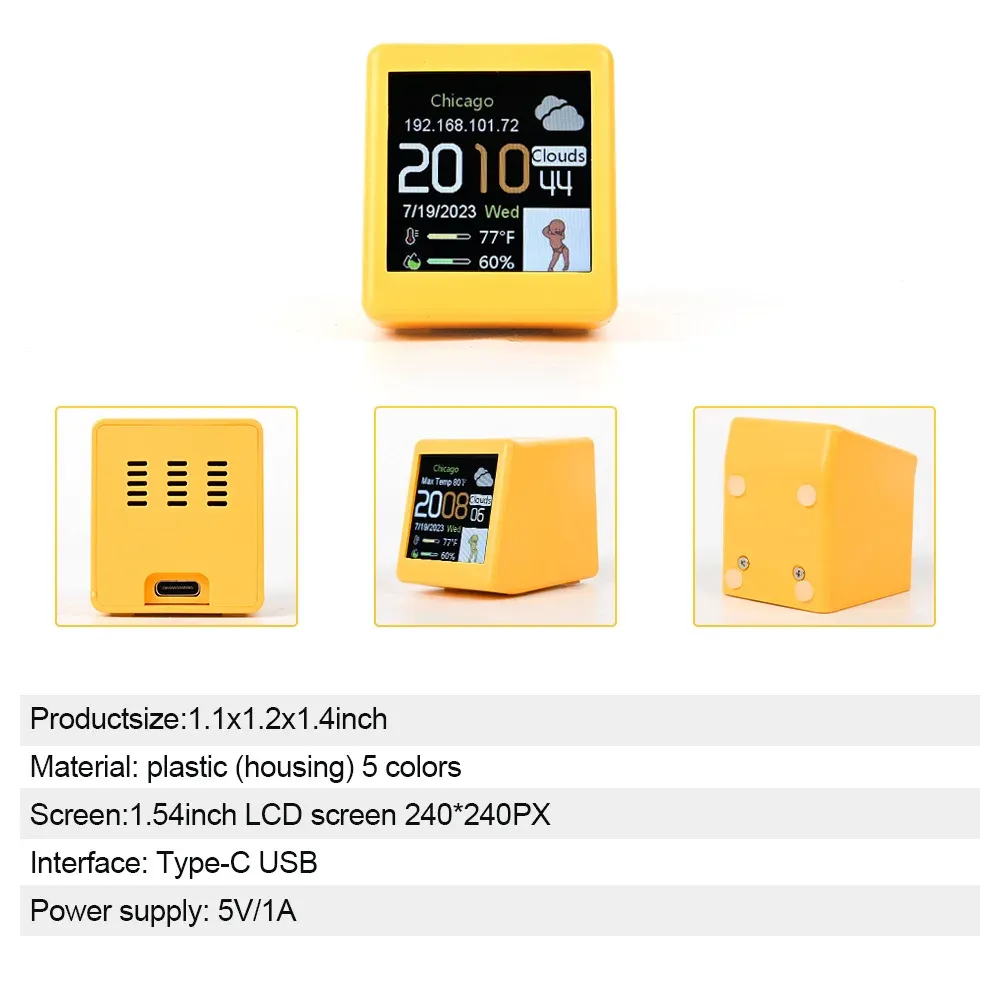 Smart WIFI Bitcoin Tracker Moniteur De Crypto Monnaie En Temps Réel Avec  Écran Tactile LED, Affichage Météo Et Gadget Dhorloge De Bureau Du 16,03 €  | DHgate
