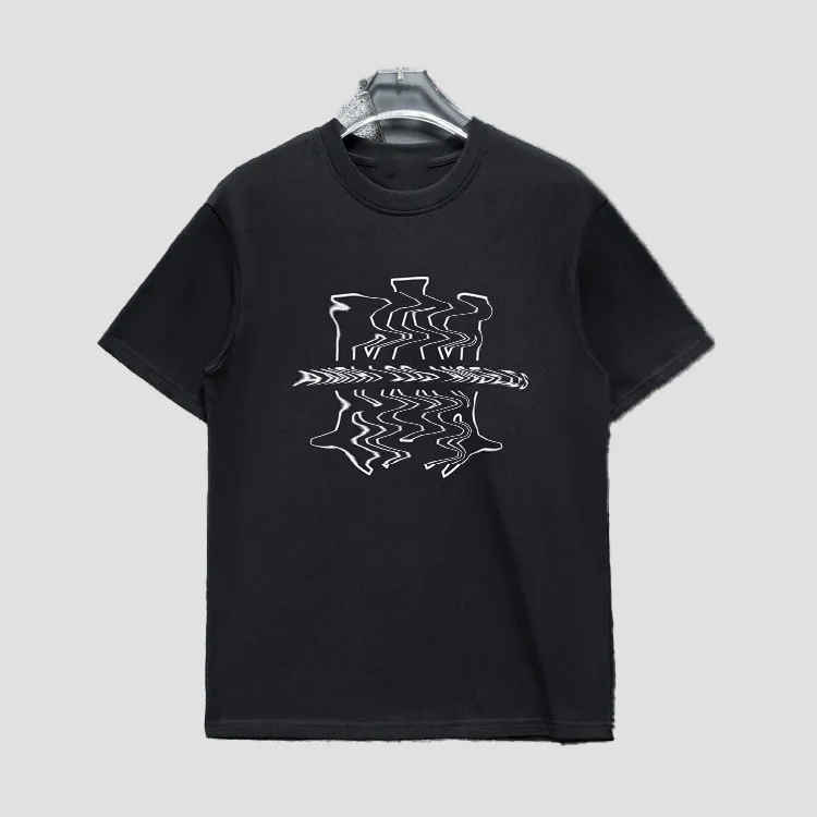 Printemps et d'été Nouveaux vêtements pour la mode à succès pour hommes Modèle de mode imprimé à manches courtes à manches décontractées T-shirt en vrac Pure Cotton Street Hip Hop Trend Clothes G65