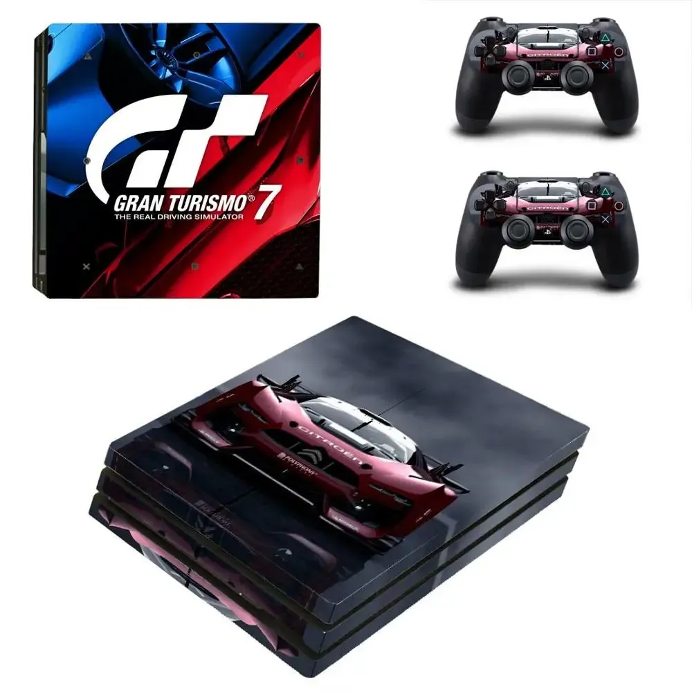 스티커 Gran Turismo GT Sport PS4 Pro 스킨 스티커 소니 플레이 스테이션 4 콘솔 및 컨트롤러 PS4 Pro 스킨 스티커를위한 데칼