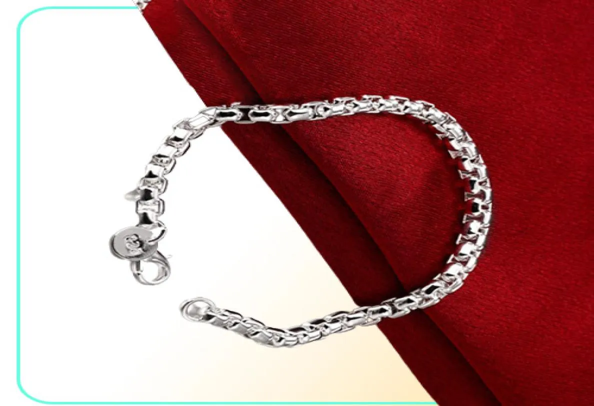 Nieuwe ronde armband toegevoegd Brand Sterling Silver Compated Bracelet Nieuwe aankomst Fashion Men and Women 925 Silver Bracelet SPB1577892724