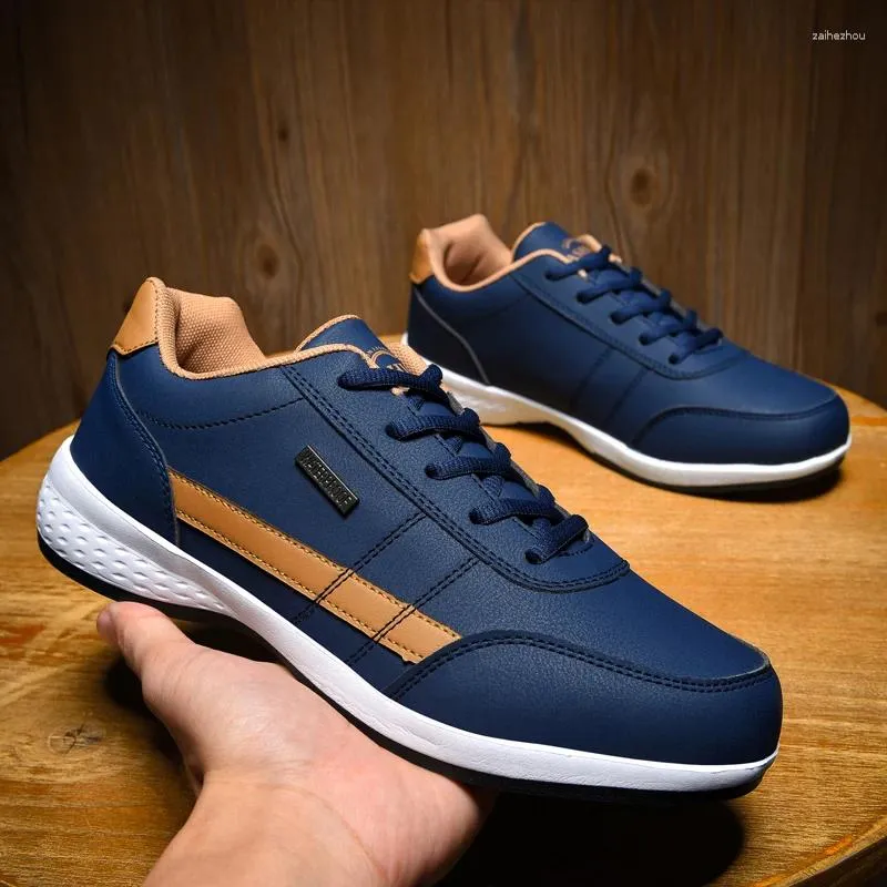 Casual Shoes Men's Sneakers Big Size 48 Blue Men Running Bekväm sneaker Man Lace-Up Athletic Sports Zapatillas Hombre