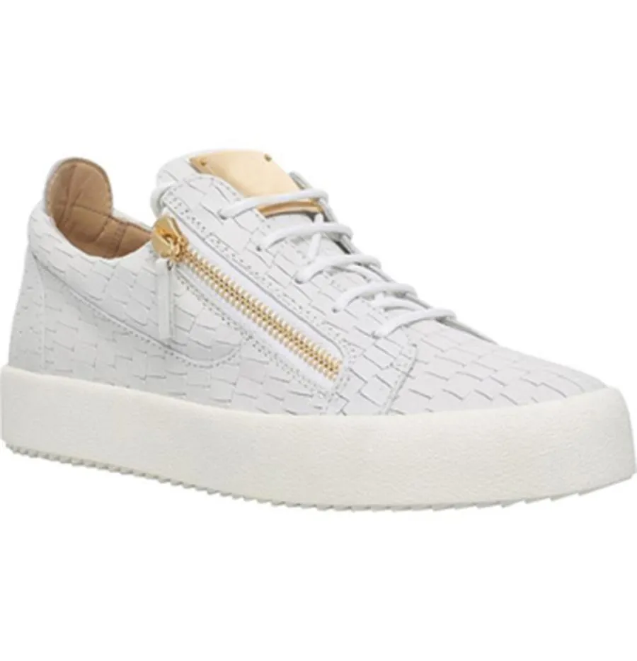 Giuseppe Casual Chores Real Leather Sneakers Men Chaussures de créateurs de créateurs Martin Frankie The Odile Grain Diamond Amkjkbfx000125985500