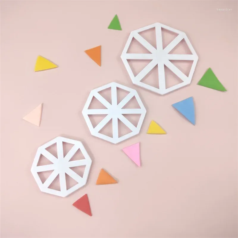 Baking Moulds 3PCs Pennant Plastic Cutter Banneret Fondant Pressing Die Flag Printing DIY Cookie Mold Cake Decoration