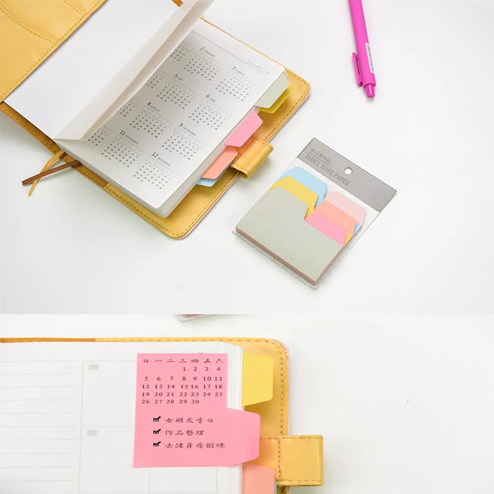 6-Color 90-Sheet Memo Pad Sticky Notes | Multicolor Office Stationery ...