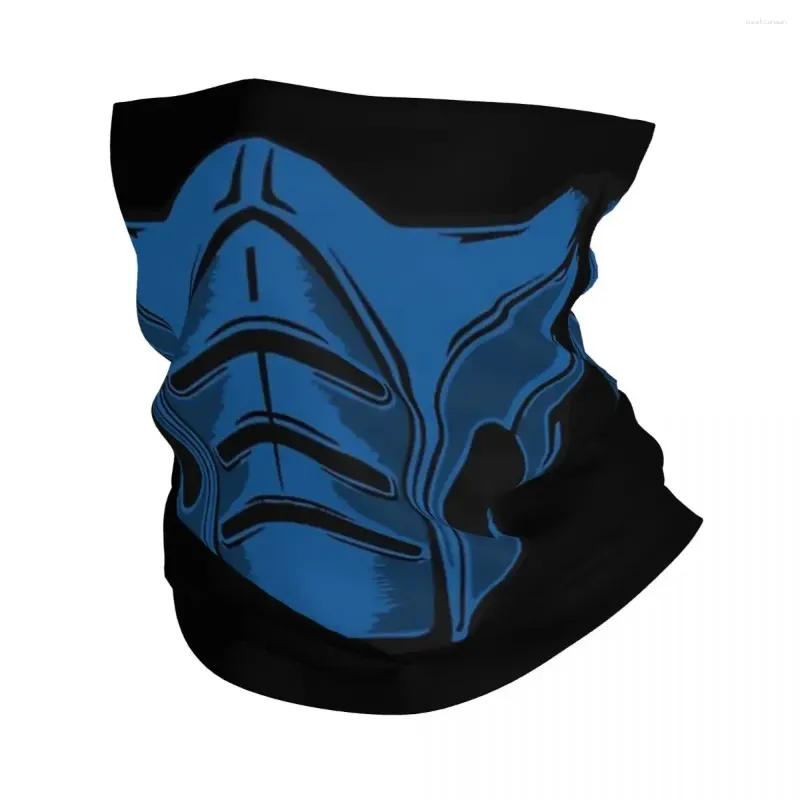 Berets Mortal Kombat Sub-Zero Bandana Neck Cover Printed Mask Scarf Multi-use Balaclava Riding Unisex Adult Windproof