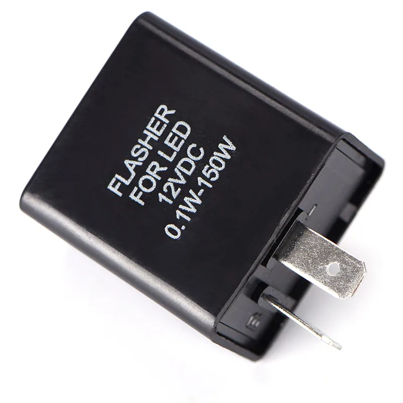 2 Pin Adjustable Speed LED Flasher For Motorcycle Relay Turn - Foto 8