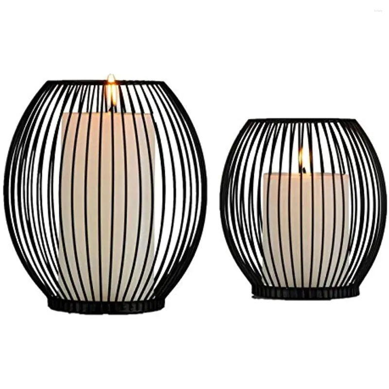 Candle Holders Column Candlestick Zestaw 2PCS Cage na śluby imprezy i dekoracje weselne