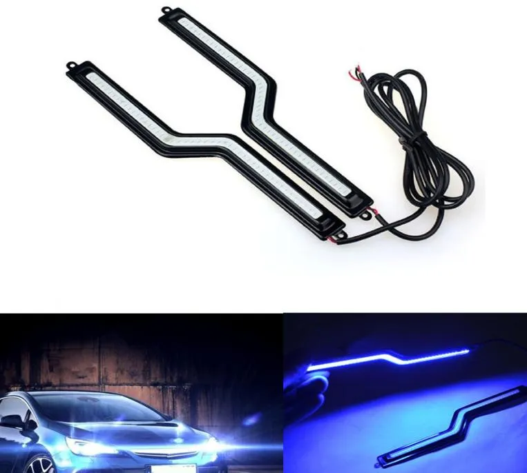 Auto White Blue Zcob LED UCOBWHITE DRL CAR DAYTIME Running Light Dime Driving Lamp Waterproof 12V 2PCS8065958