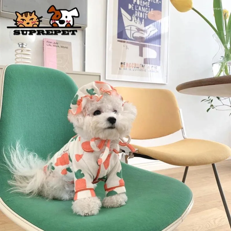 Abbigliamento per cani Piajama carota carina per giacca da mantello per cani comodo abiti da cucciolo morbido per la stampa
