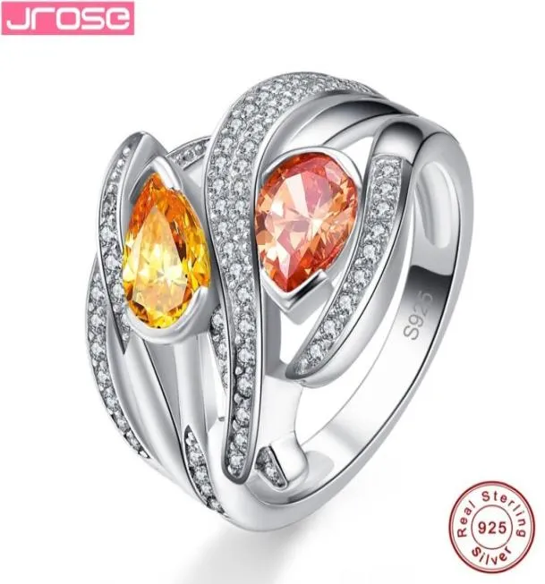 Jrose 100 925 Sterling Silver Morganite Ring Lady Original Jewelery Wedding Party Anniversary Luxury Jewelry Whole C190416018500431883534