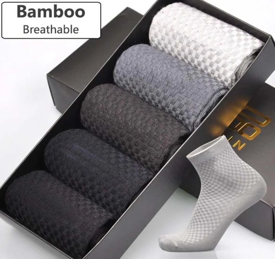 MEN039S SOCKS 5 PAIRLOT MEN MEN Bamboo Fiber Compaccion