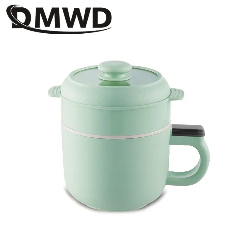 Kettles DMWD Multifunción Cocina de arroz eléctrica Smart Mini Noodles Calentador Copa de huevo Omeleta Freir Papeleta de gacher de gachas de sopa 220V