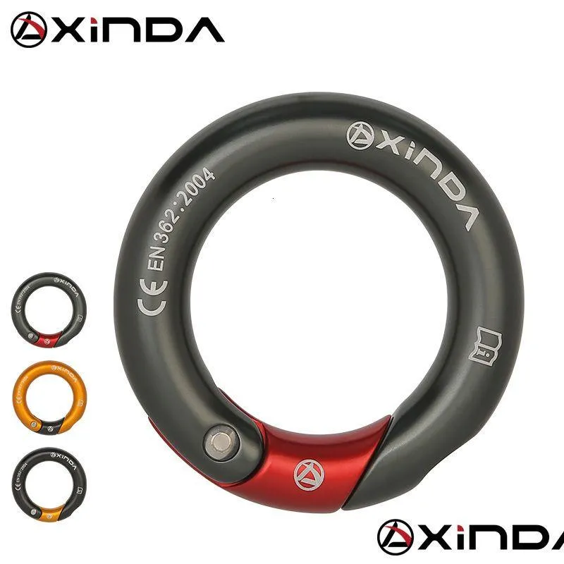 Carabiners Xinda Outdoor 23kn Açılabilir Yüzük 7075 Alüminyum MTI Tırmanma İçin Yön kapılı 230921 Damla Teslimat Sporları Açık havada Cam Otue2