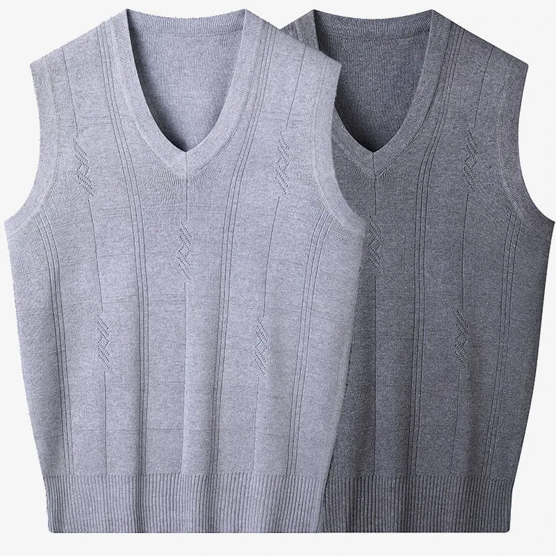 Ondergoed trui vest mannen mouwloze vneck -vest houden warme ondergoed mannelijke kleding