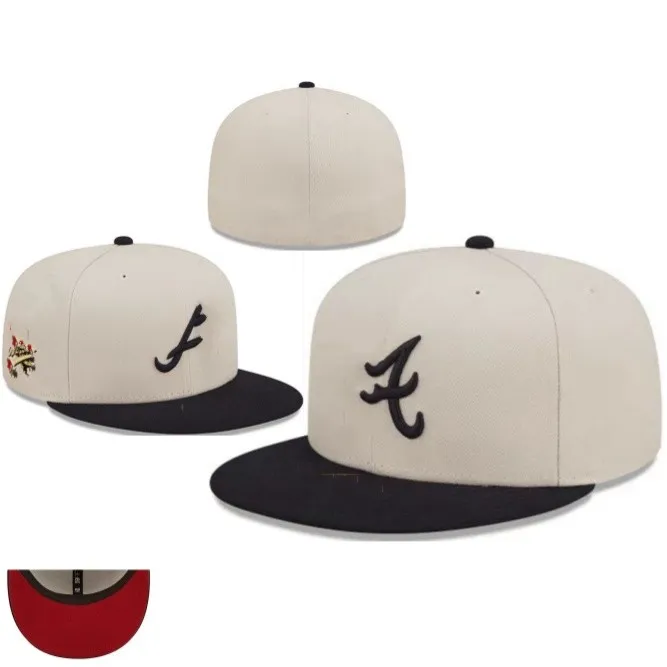 24 renk 2024 Erkekler Bej Beyaz Beyaz Beyaz Beyzbol Şapkalar Atlanta Mavi Renk Düz tam boyutlu kapak kapaklar Koyu Yeşil Angeles Şapkası Düz ​​Brim Hip Hop Klasik Spor Şapkası AP13-03