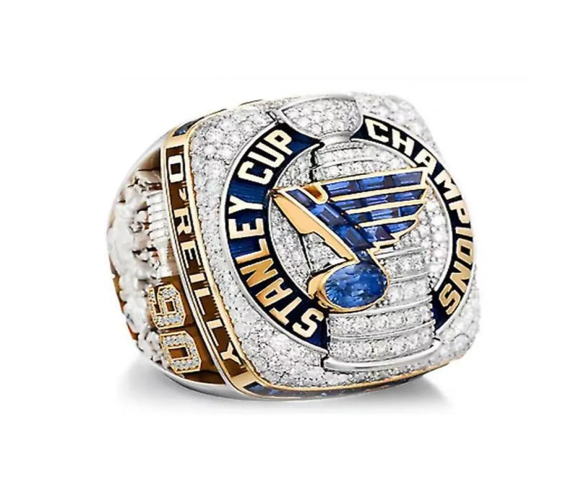 2019 St. Blues Championship Ring Najnowszy projekt mody fanów męskich fanów Najlepsze prezenty Rozmiar 8-14# ładny ring9224742