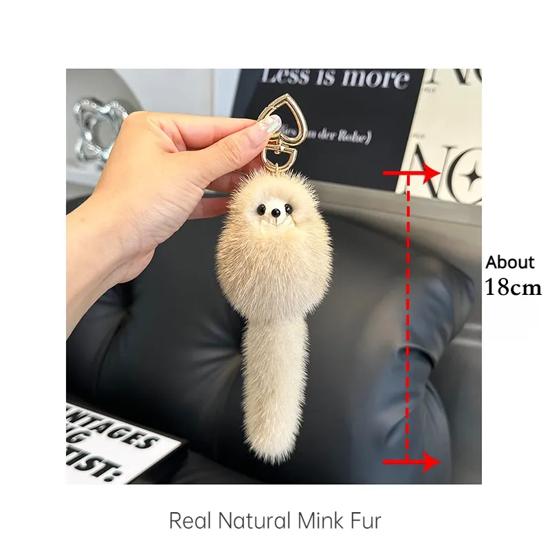 アニマルプラッシュキーチェーン ソフトフェイクファーアニマルキー