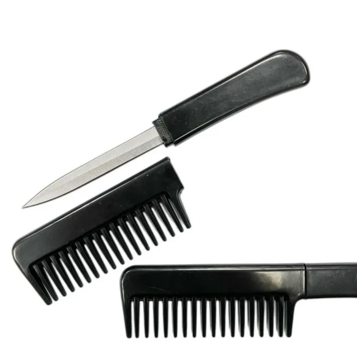 Accessoires de mode peignent le petit couteau noir qui ressemble à une brosse à cheveux pour les femmes5990983