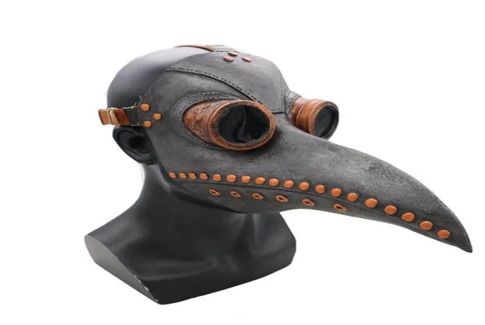 Funny Medieval Leather Plague Doctor Mask Birds Halloween Cosplay Carnaval Costume Props Mascarillas Party Masquerade Masks201L5765407