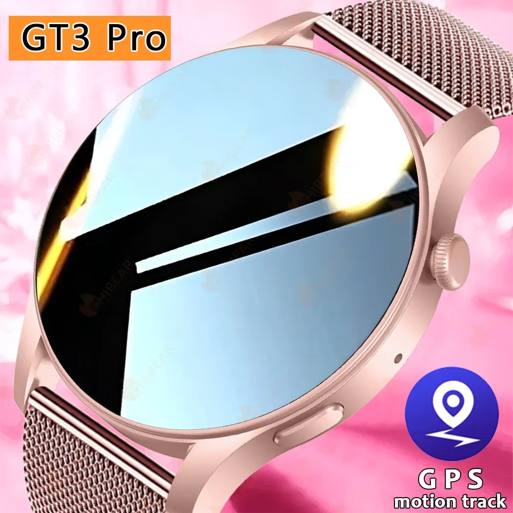 Uhren Bluetooth Call Smart Watch Women GPS Track 1,43 Zoll Amoled 466*466 HD -Bildschirm immer anzeigen Smartwatch für Huawei Watch GT3 Pro