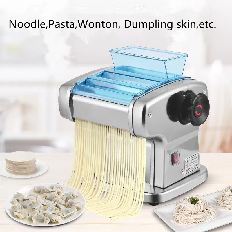 Makers 2 Blades Electric Pasta Spaghetti Making Machine Stainless Steel Mini Noodle Maker Dumplings Dough Pressing Machine