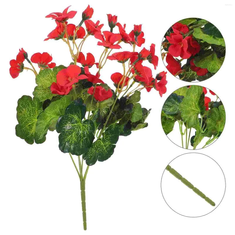 Dekorativa blommor Ornament Party Buquets Fake Flower Artificial Delicate Po Props Stems