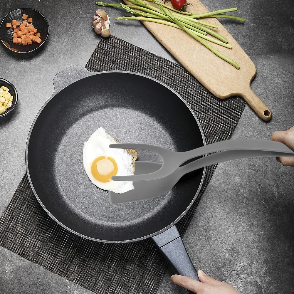 2 Em 1 Silicone Spatula Pinças: Utensílios De Cozinha Conjunto Para  Cozinhar, Grelhar E Servir De $34,87 | DHgate, image size:1001x1001