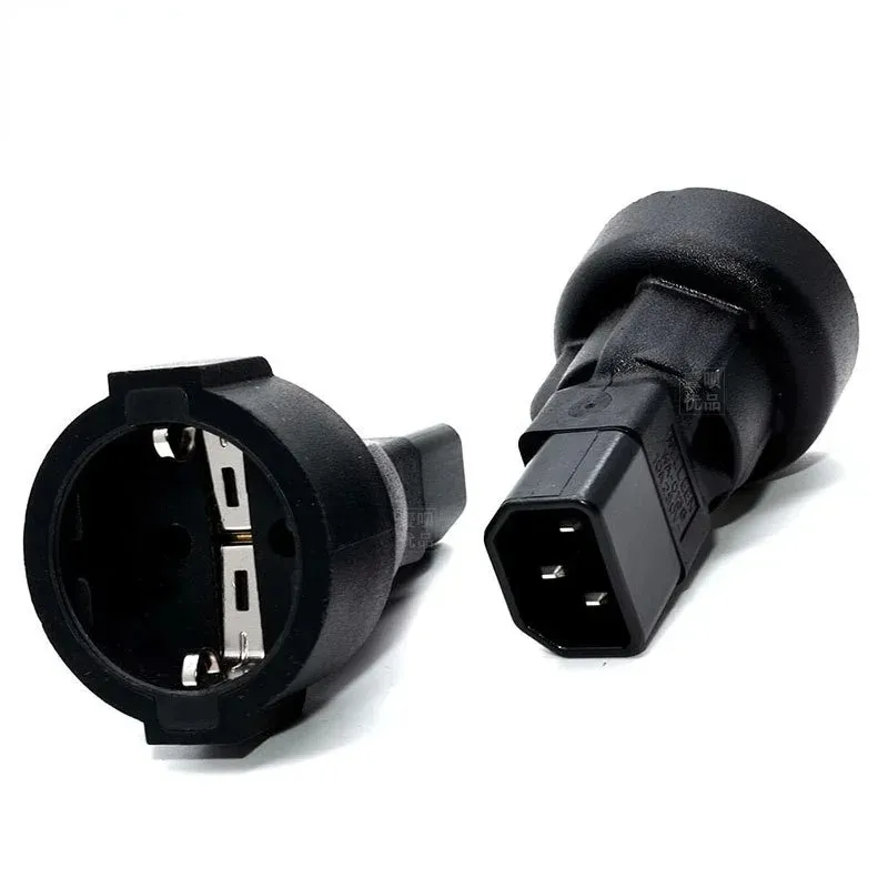 C14-UE Socket IEC320 C14 à EU Euro Socket IEC 320 C14 à CEE 7/7 European Feme AC Power UPS / PDU Power Fild Adaptateur