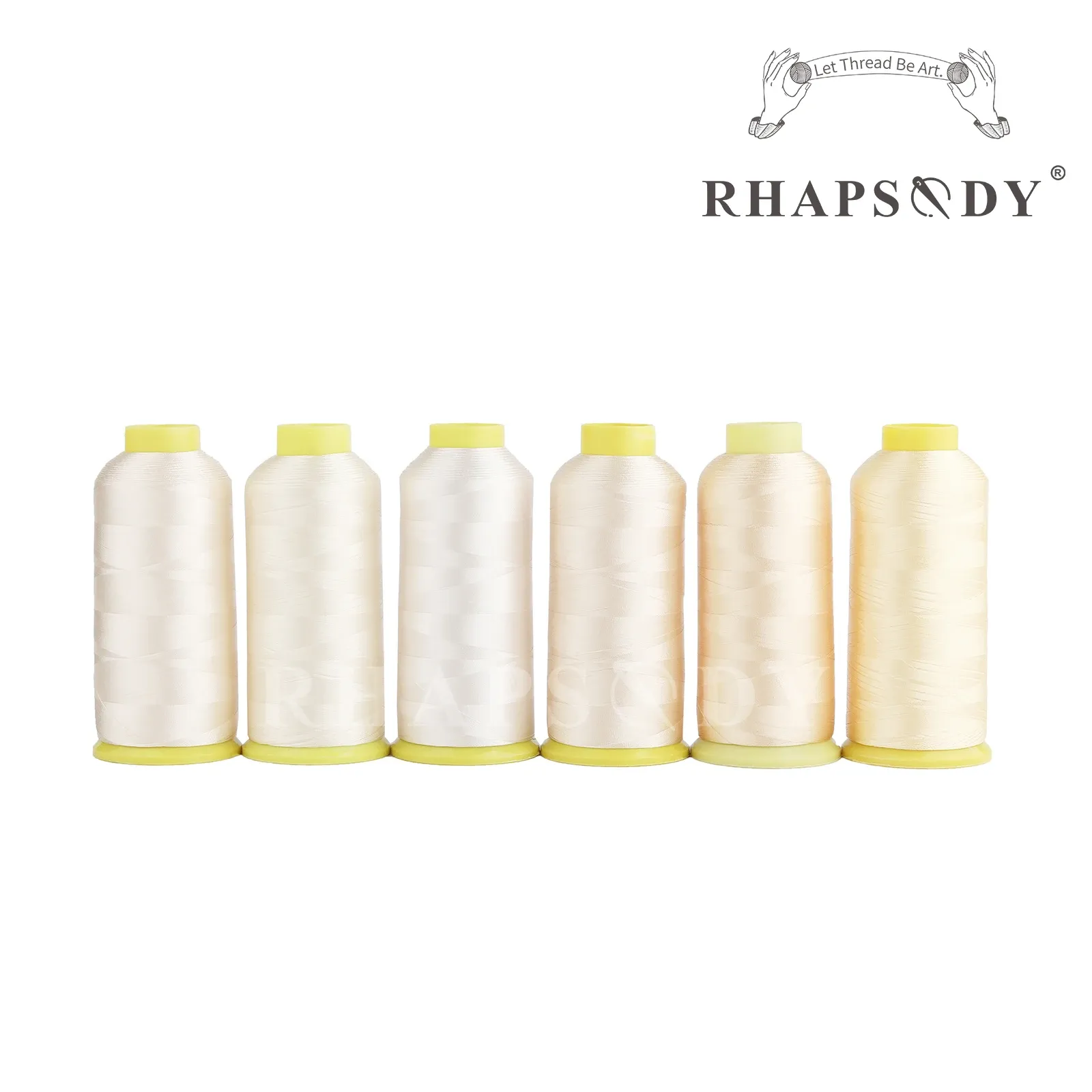 Rhapsody Thread Rhapsody 5000M 40WT 120D2 Polyester Embroidery Thread for Brother ...