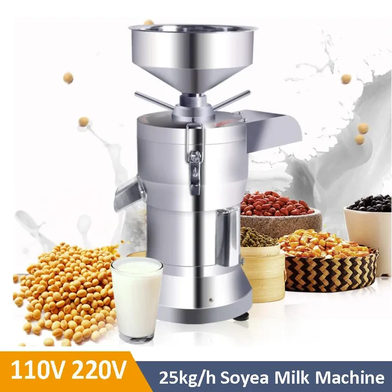 Blender rostfritt stål kommersiell tofu bearbetningsmaskin sojamjölkmaskin elektrisk sojabönmjölkmaskin kvarn