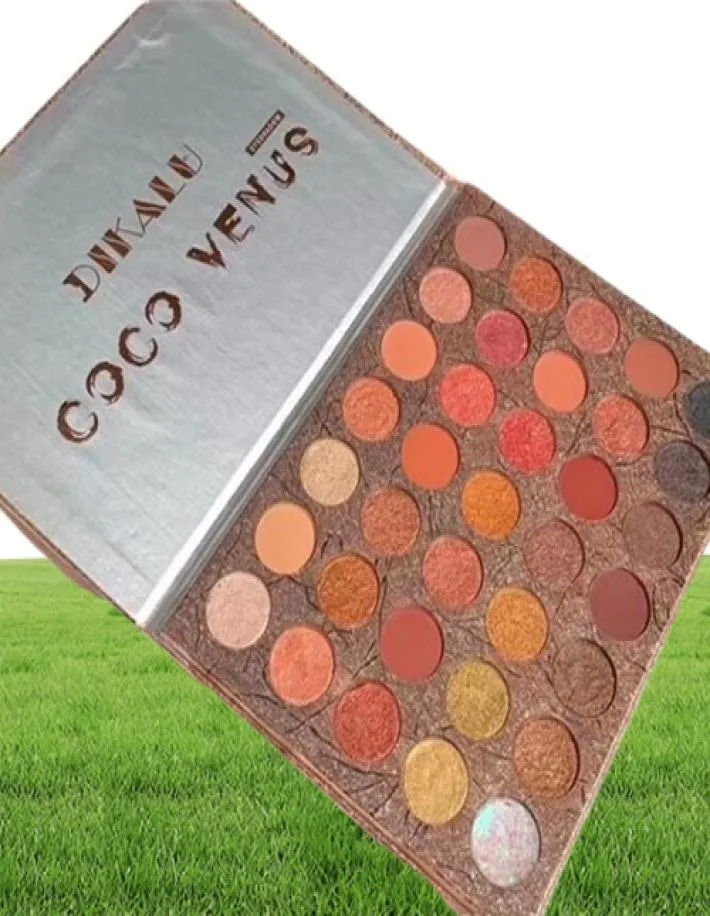 Nouveau maquillage Dikalu Palette de fards à paupières Coco Venus 35 couleurs Smorment Matte à paupières paillettes Palettes d'ombre imperméable Cosmetics Beauty1524994