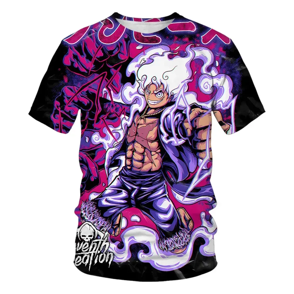 T-shirt One Piece Luffy - Cosplay Et Fan De Manga - 100% Coton - Taille Unique Ou Multiple