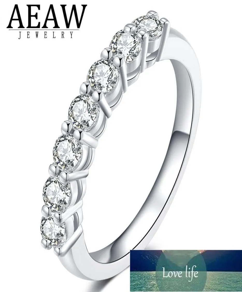 07CTW 3mm DF Ronde Cut EngagementWedding Moissanite Lab Gegroeide diamanten bandring Sterling zilver voor damesfabrieksexpert D5429207