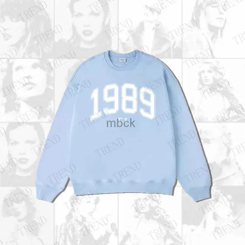 Mens Hoodies Kpop T.S 1989 2023tail The Era Tour Loose Cartoon O-Neck Cardigan Långärmad Pullover Coat Cotton Y2K Överdimensionerad Söt tröja 240412