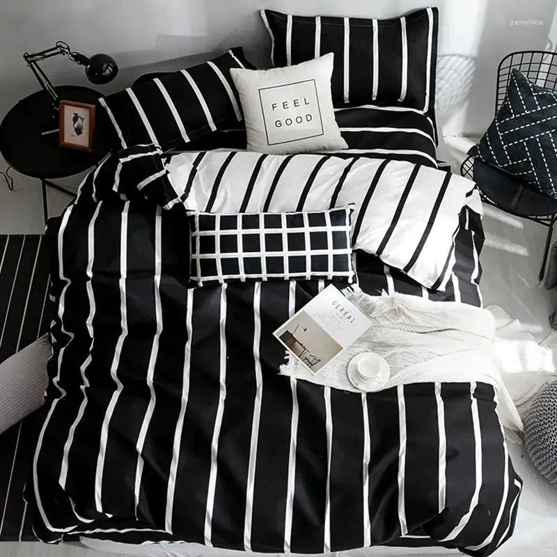 مجموعات الفراش juego de ropa cama intragrande polister edredn gris geomtrico funda para almohada 3/4 uds.
