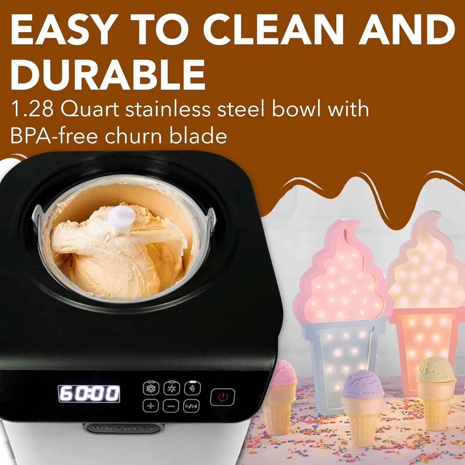 Cuisinart ice cream bowl freeze time sale