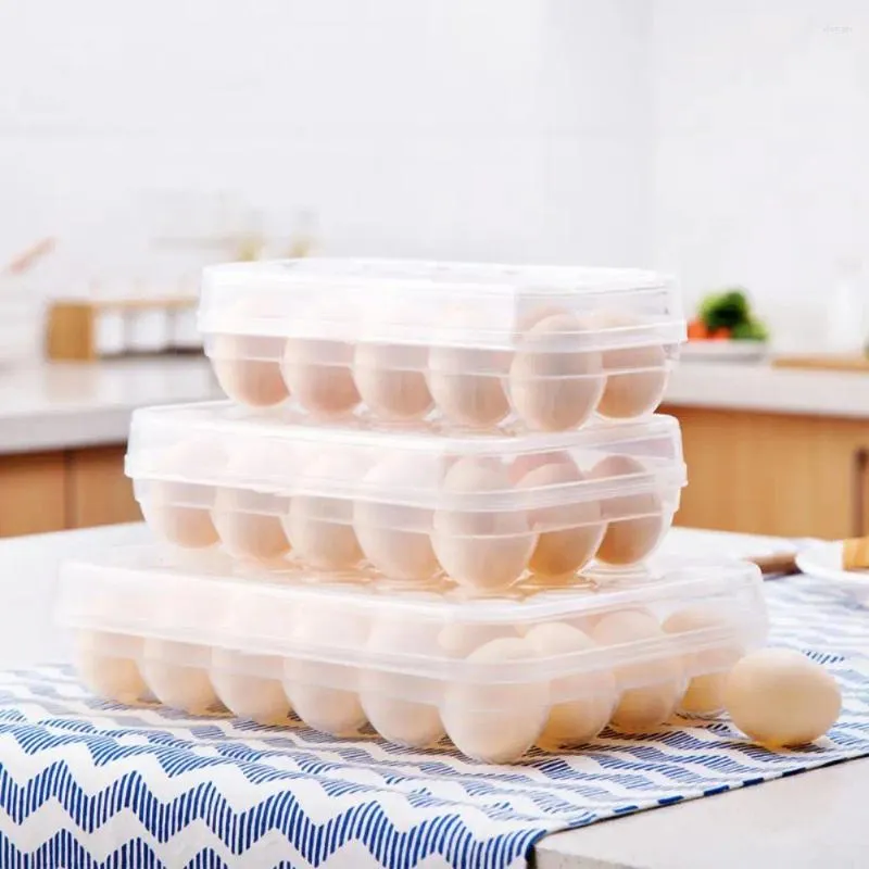 Opslagflessen handige eierkast plastic container organisator rechthoek stabiele houder doos voor restaurant