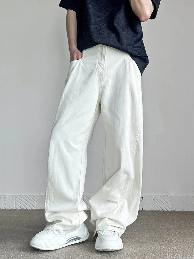 Jeans Holgados Para Hombre - Pantalones Harem De Piernas Anchas, Estilo Retro, Colores Negro Y Gris - Talla 5XL