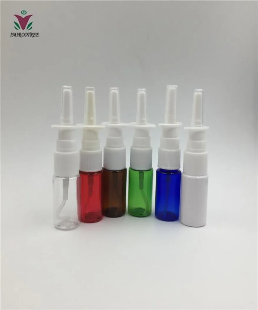 1000pcs 10 ml PET Muticolor Medical Nasal Mist Atomizer Spray Bottle3717768