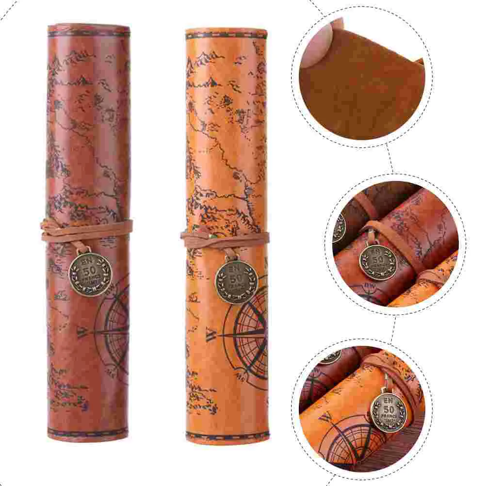 Lot De 2 Porte-stylos Anti-perte En Cuir PU - Porte-clés Portable Pour Sac Ou Ceinture - 8