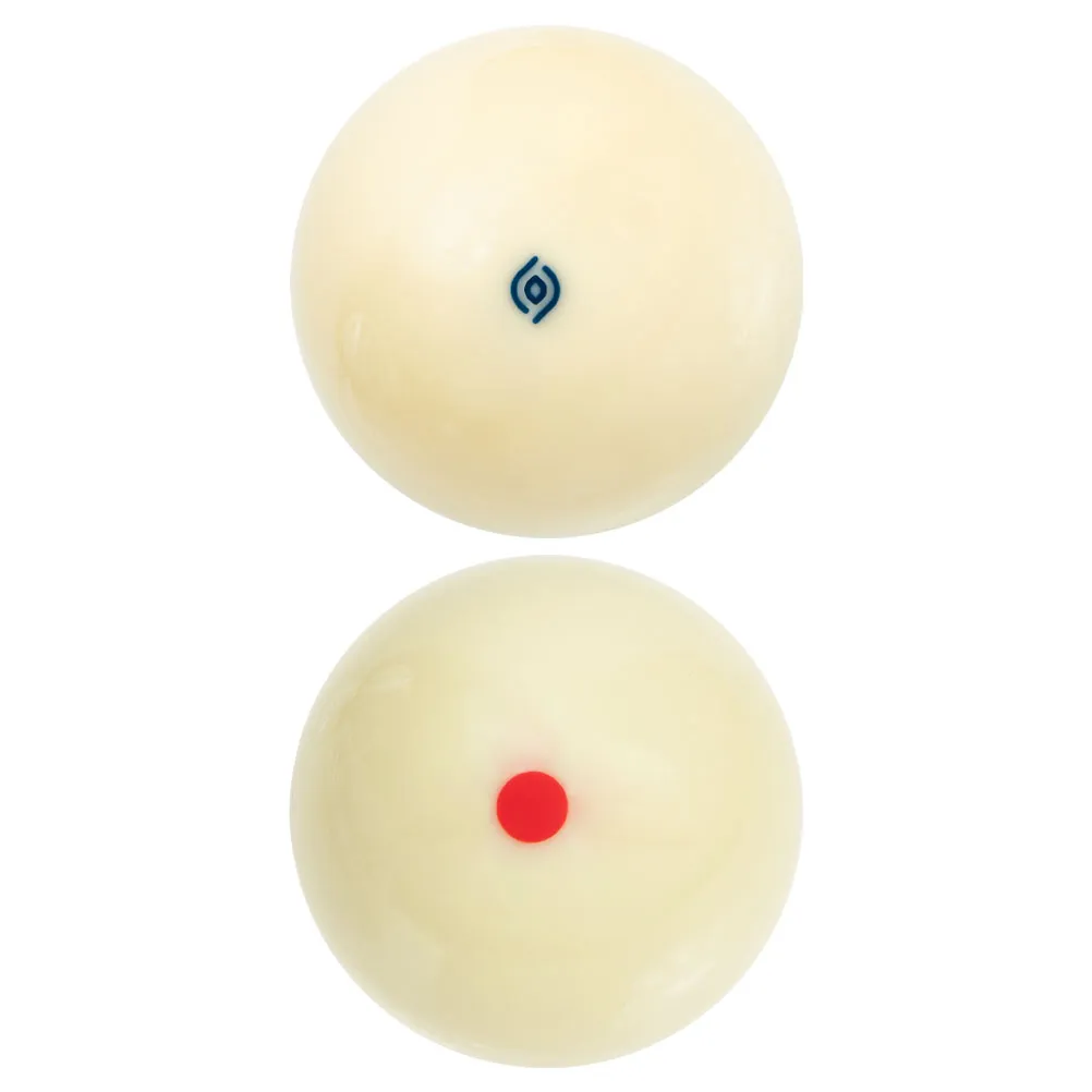 2-Pack Professional Snooker/Pool Cue Balls - 5.72cm (2.25") Resin White Billiard Balls