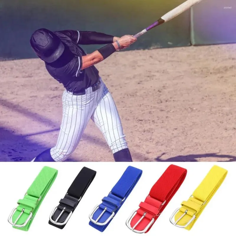 Belts Youth Athletic Belt Elastic Baseball Softball Set With Adjustable Length Alloy Buckle For Boys