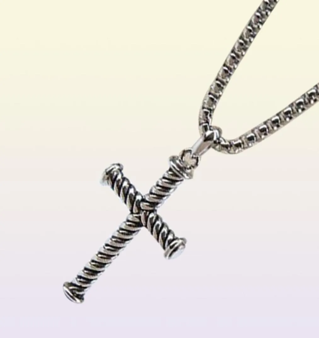 Necklaces Dy Cross Necklace Designer Men Women Jewelry Thread Pendant Style Mens45939108860946