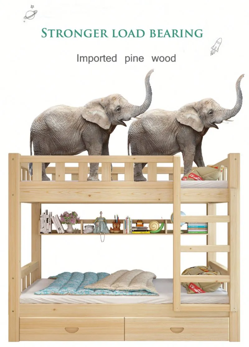 Mjkone Twin / Full Kids Platform Upholstered Bed Twin, image size:800x1112